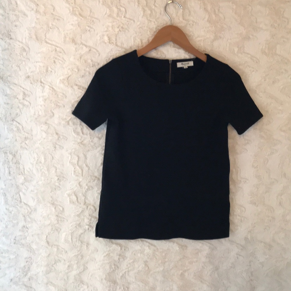MADEWELL simple black blouse XS EUC